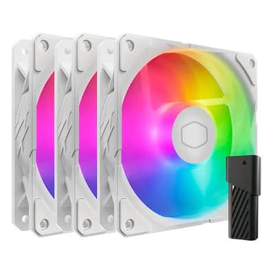 Cooler Master SickleFlow Edge 120 ARGB 3 Fans Blanc