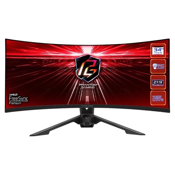 ASRock PHANTOM GAMING PG34WQ15R3A 34″ 165Hz VA