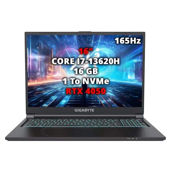 Gigabyte G6-MF-H2EE894KD Core™ i7 13th, RTX 4050, 16GB, 1TB