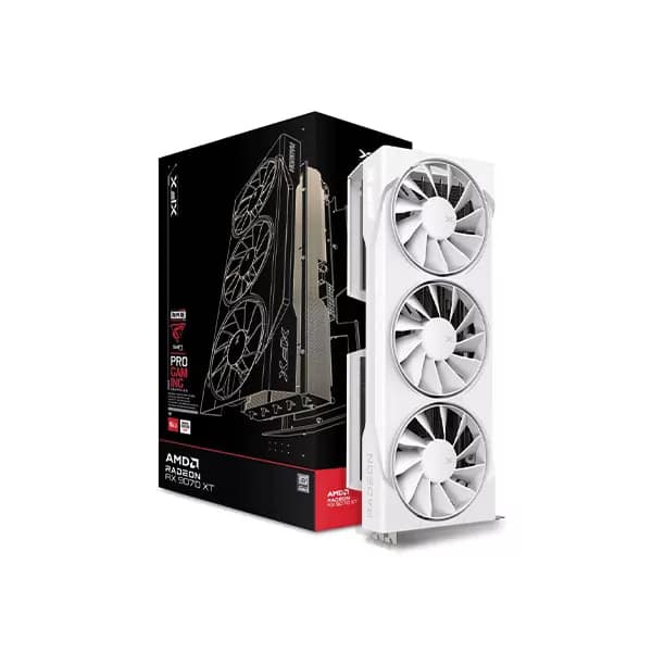 XFX RX 9070 XT Swift WHITE 16GB Gaming Edition Blanc